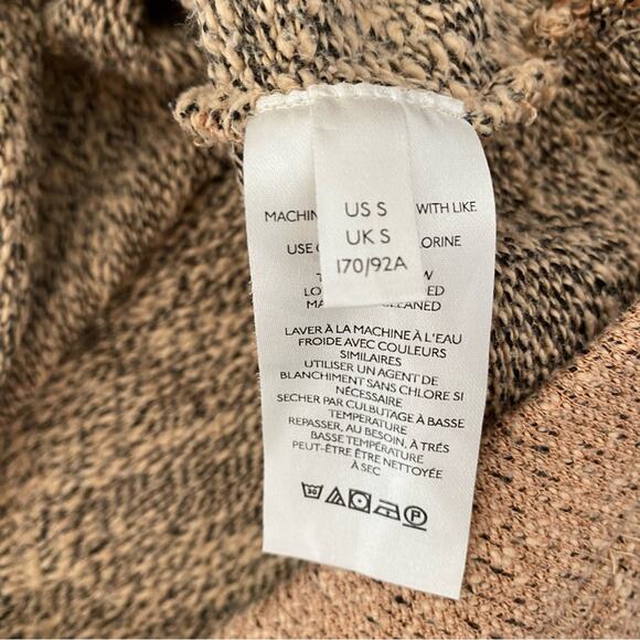 Free People Jade Tan Pullover Knit Crop Sweatshirt size small - Picture 10 of 11